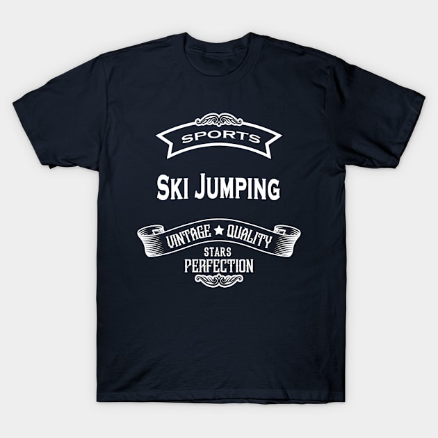 The Ski Jumping T-Shirt by Rizaldiuk